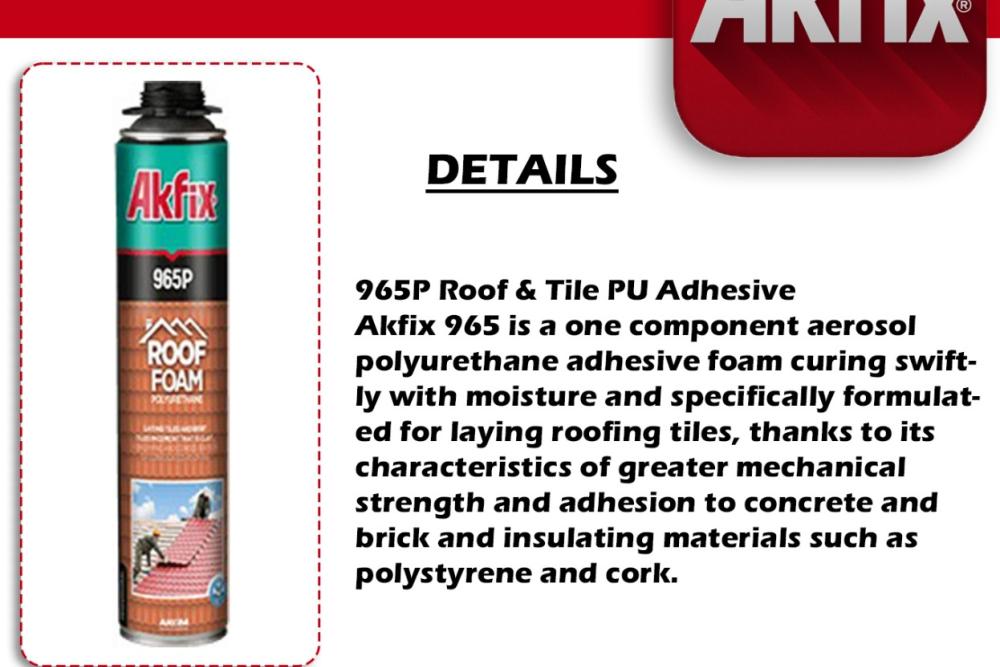 965P Roof & Tile PU Adhesive