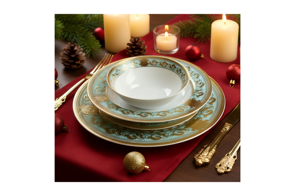 KAROSA K3441-E7: A 98-Piece Masterpiece of Royal Luxury and Embossed Gold