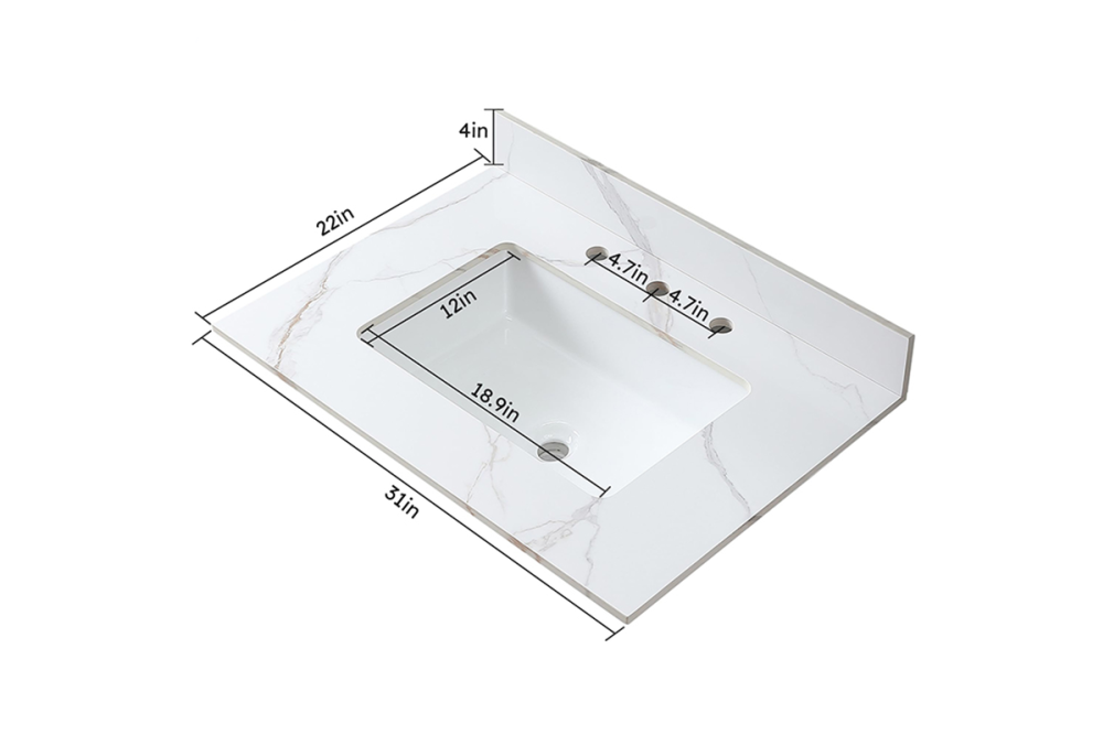 Amaize Luxury Sintered Stone Undermount Basin