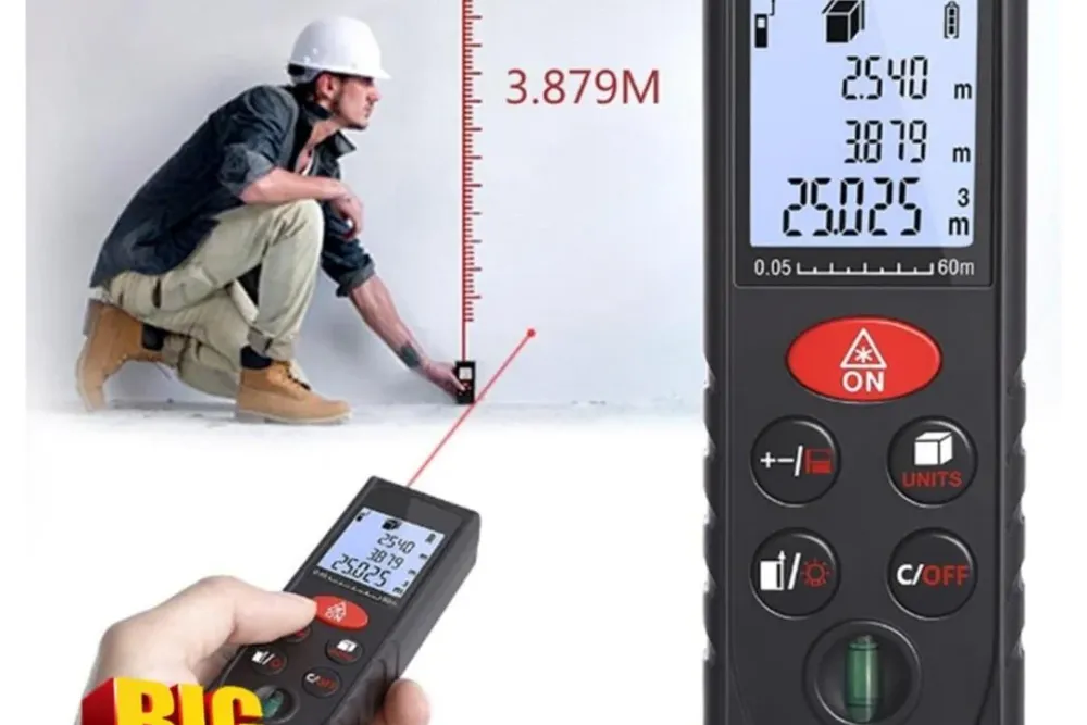 LGLA® 60m Professional Electronic Distance Meter with Area & Volume Calculation