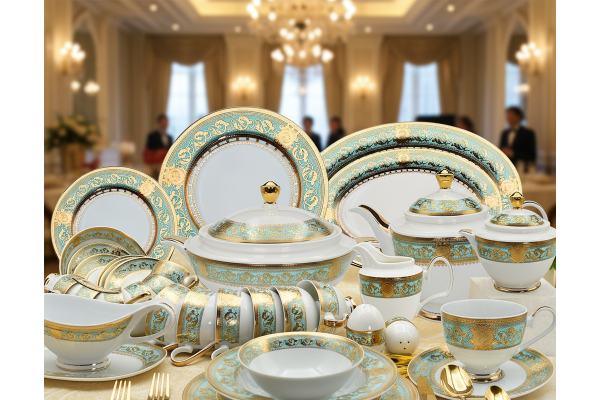 KAROSA K3441-E7: A 98-Piece Masterpiece of Royal Luxury and Embossed Gold